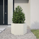 Vidaxl Plannet Hexagon 69x60x45 cm de acero blanco
