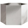 Vidaxl Plannet Hexagon 69x60x45 cm de acero inoxidable