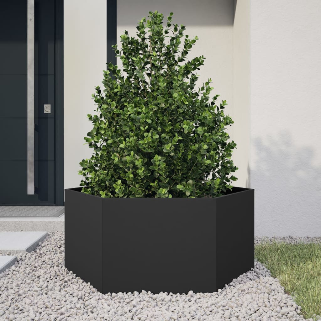 Vidaxl Plannet Henhoek 104x90x45 cm de acero negro
