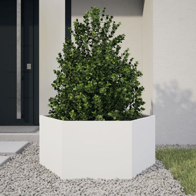 Vidaxl Plannet Henhoek 104x90x45 cm acciaio bianco