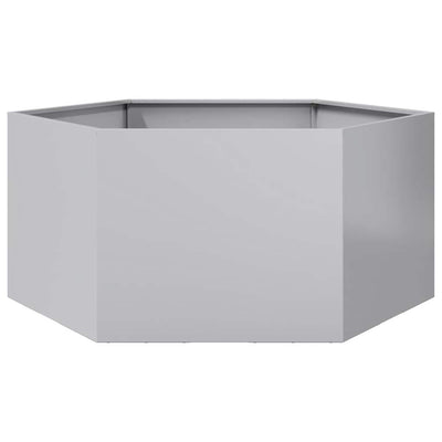 Vidaxl fioriera Benket esagono 104x90x45 cm in acciaio zincato