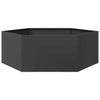 Vidaxl Plantador Benket Hexagon 138x120x45 CM de acero negro