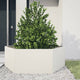 Vidaxl Plannet Hexagon 138x120x45 cm de acero blanco