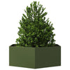 Vidaxl Plannet Hexagon 138x120x45 cm de oliva de acero verde