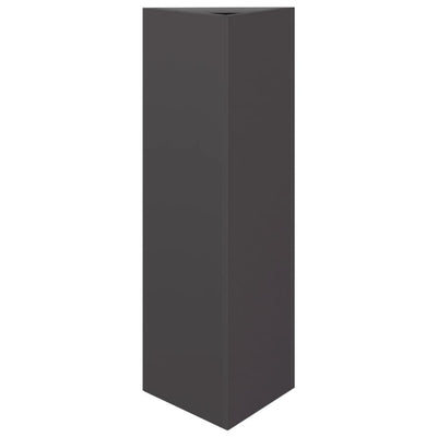 Vidaxl fioriera triangolo 30x26x75 cm in acciaio nero