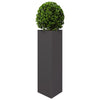 Vidaxl Planter Triangle 30x26x75 cm de acero negro