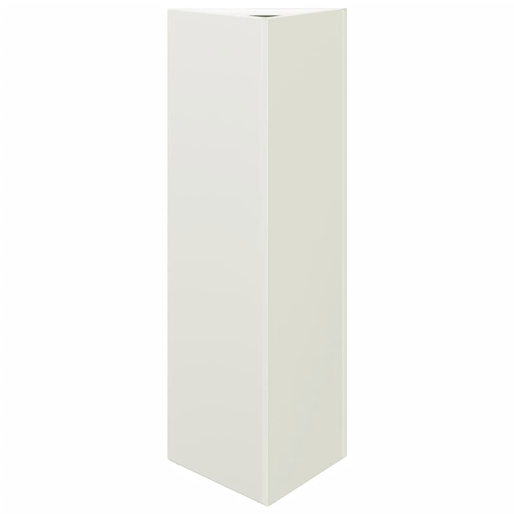 Vidaxl Plannet Triangle 30x26x75 cm acciaio bianco