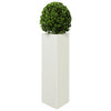 Vidaxl Plannet Triangle 30x26x75 cm acciaio bianco