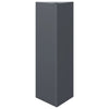 Vidaxl fioriera triangolo 30x26x75 cm in acciaio antracite