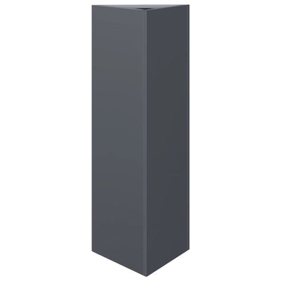 Vidaxl fioriera triangolo 30x26x75 cm in acciaio antracite