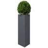 Vidaxl Planter Triangle 30x26x75 cm de acero antracita