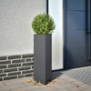Vidaxl Planter Triangle 30x26x75 cm de acero antracita