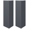 Plantadores Vidaxl 2 st triangle 30x26x75 cm de acero antracita
