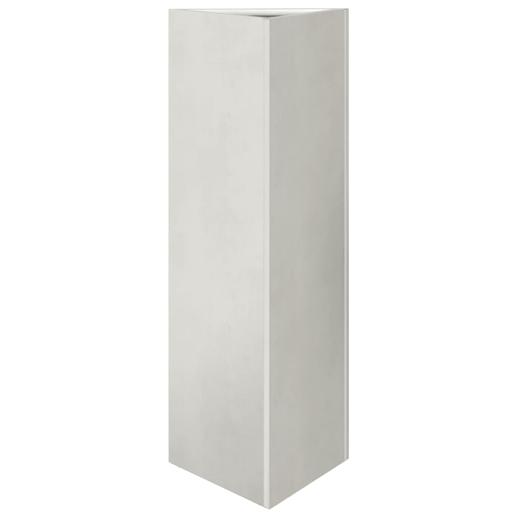 Vidaxl Planter Triangle 30x26x75 cm de acero inoxidable