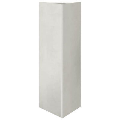 Vidaxl fioriera triangolo 30x26x75 cm in acciaio inossidabile