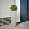 Vidaxl Planter Triangle 30x26x75 cm de acero inoxidable