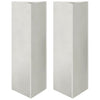 Plantadores Vidaxl 2 St Triangle 30x26x75 cm de acero inoxidable