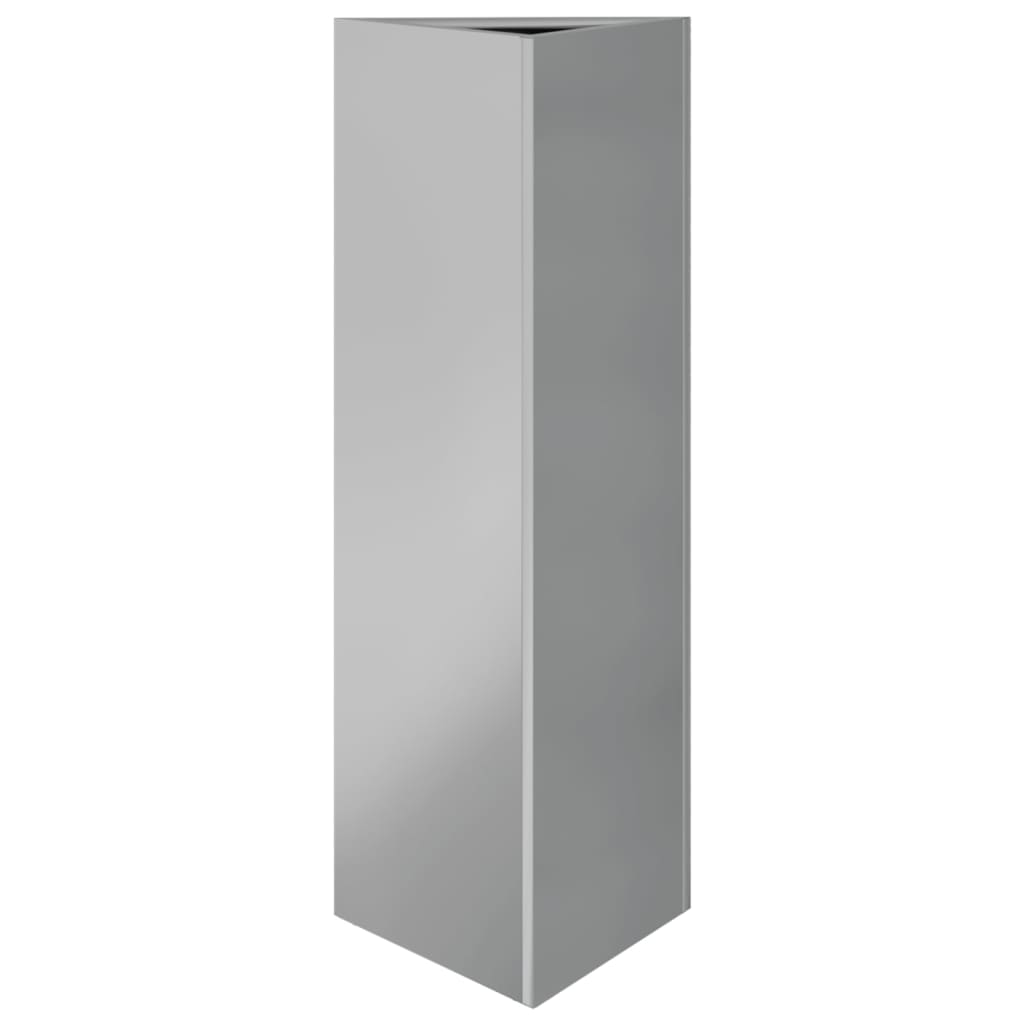 Vidaxl Planter Triangle 30x26x75 cm de acero galvanizado