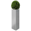 Vidaxl Planter Triangle 30x26x75 cm de acero galvanizado