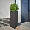 Vidaxl Planter Triangle 40x34.5x70 cm de acero negro