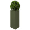 Vidaxl Planter Triangle 40x34.5x70 cm de acero verde de acero verde