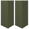 Vidaxl Fioters 2 St Triangle 40x34.5x70 cm Olive Green