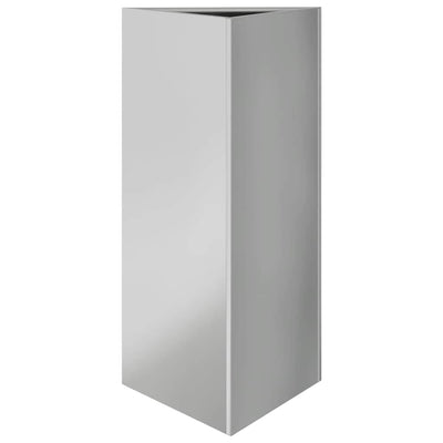 Vidaxl fioriera triangolo 40x40x75 cm acciaio zincato