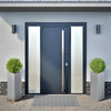 Plantadores Vidaxl 2 ST Triangle 40x40x75 cm de acero galvanizado