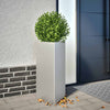 Plantadores Vidaxl 2 ST Triangle 40x40x75 cm de acero galvanizado