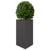 Vidaxl Planter Triangle 50x43x75 cm de acero negro