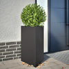 Vidaxl Planter Triangle 50x43x75 cm de acero negro