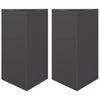 Vidaxl Fioters 2 St Triangle 50x43x75 cm in acciaio nero