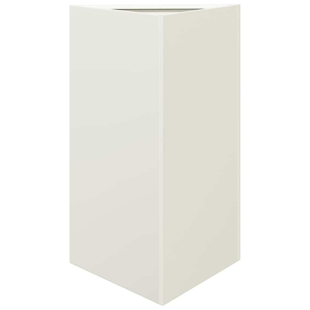Vidaxl Plannet Triangle 50x43x75 cm de acero blanco