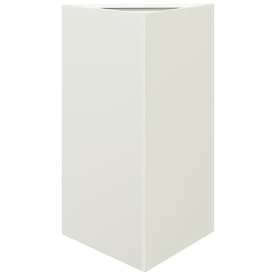 Vidaxl Plannet Triangle 50x43x75 cm acciaio bianco