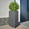 Vidaxl Planter Triangle 50x43x75 cm de acero antracita