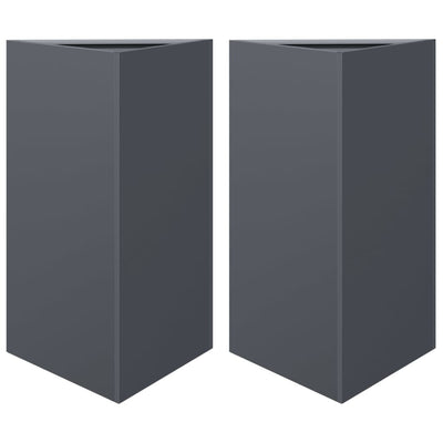 Vidaxl Fiorsters 2 St Triangle 50x43x75 cm Antracite in acciaio -Collorato