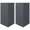 Vidaxl Fiorsters 2 St Triangle 50x43x75 cm Antracite in acciaio -Collorato