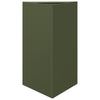 Vidaxl Planter Triangle 50x43x75 cm de acero verde de acero verde