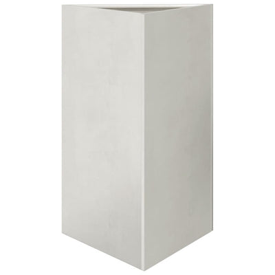 Vidaxl fioriera triangolo 50x43x75 cm in acciaio inossidabile
