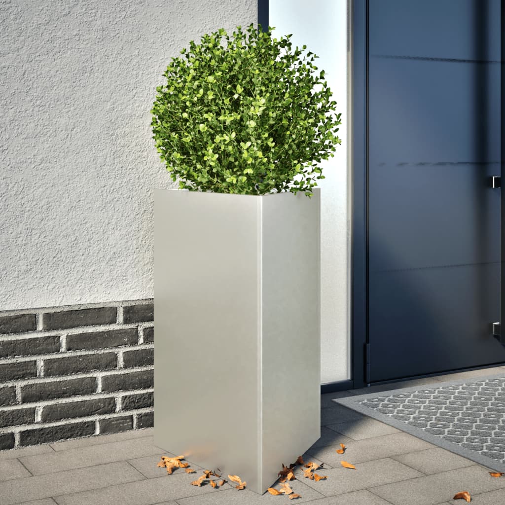 Vidaxl Plannet Triangle 50x43x75 cm de acero inoxidable