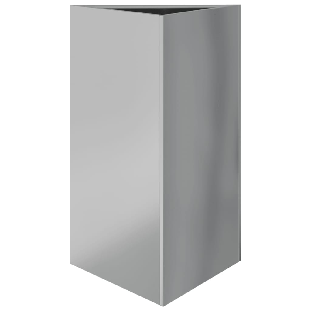 Vidaxl Planter Triangle 50x43x75 cm de acero galvanizado