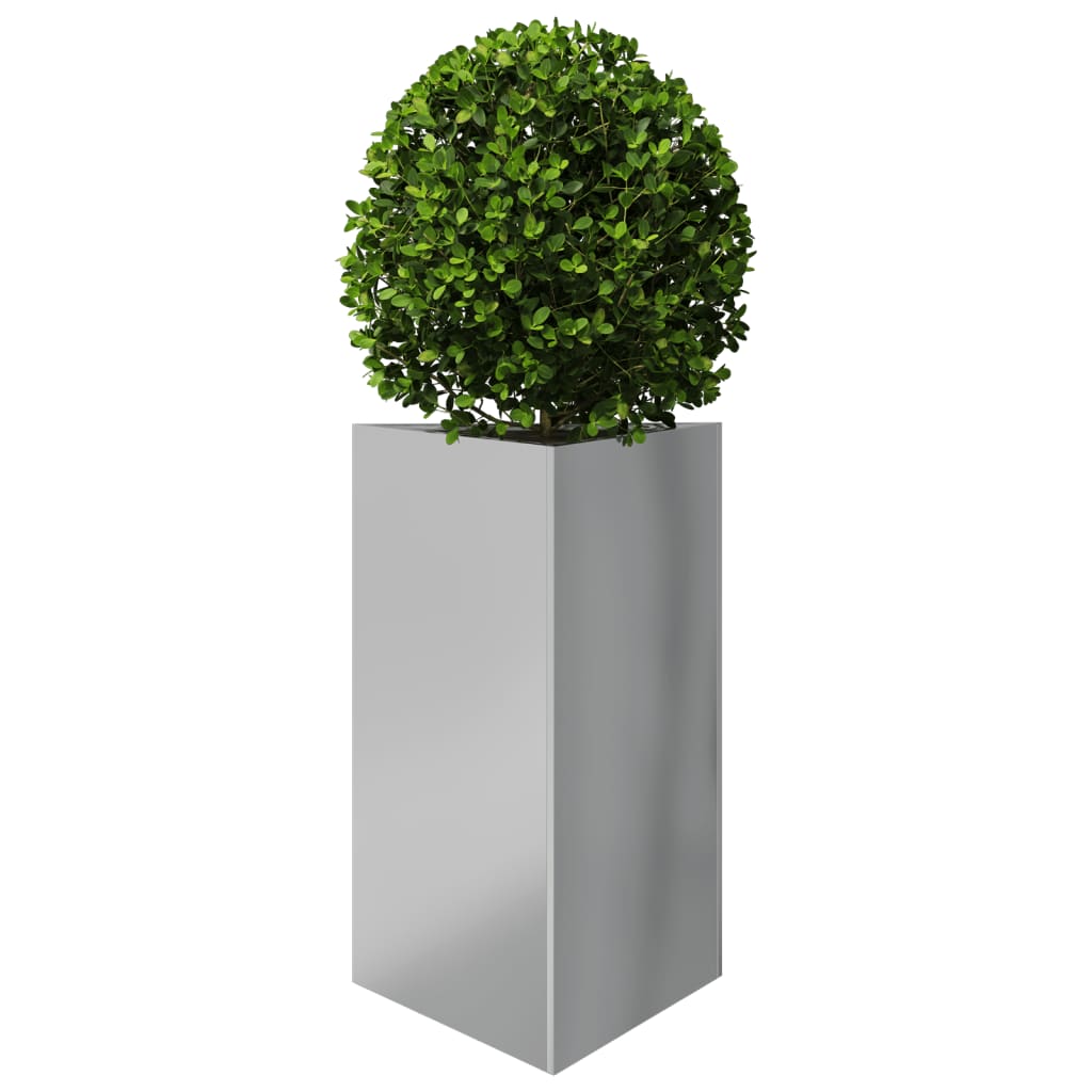 Vidaxl Planter Triangle 50x43x75 cm de acero galvanizado