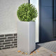 Vidaxl Planter Triangle 50x43x75 cm de acero galvanizado