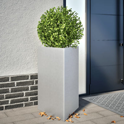 Vidaxl fioriera triangolo 50x43x75 cm acciaio zincato