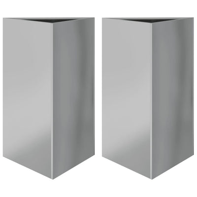 Vidaxl Fioters 2 St Triangle 50x43x75 cm Acciaio zincato