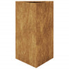 Vidaxl Planter Triangular 50x43x75 cm de acero meteorológico