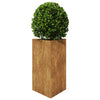 Vidaxl Planter Triangular 50x43x75 cm de acero meteorológico