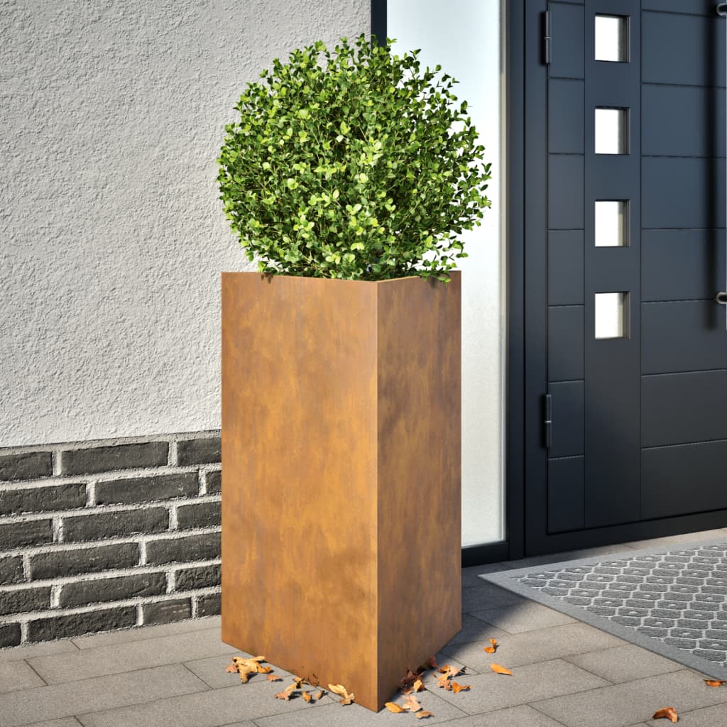 Vidaxl Fioters 2 St Triangular 50x43x75 cm Acciaio meteorologico
