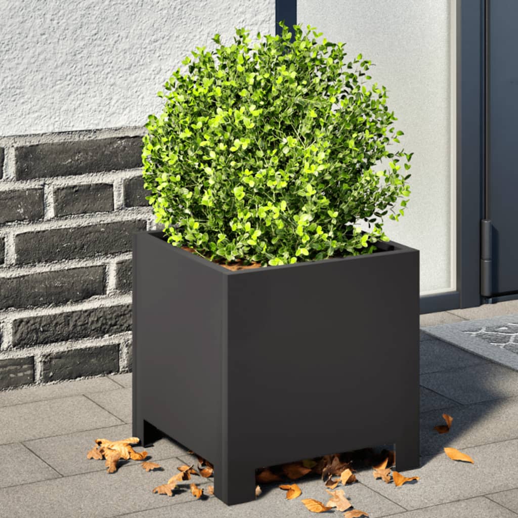 Vidaxl Planning Box 30x30x30 cm de acero negro