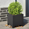 Vidaxl fioriere 2 St 30x30x30 cm in acciaio nero